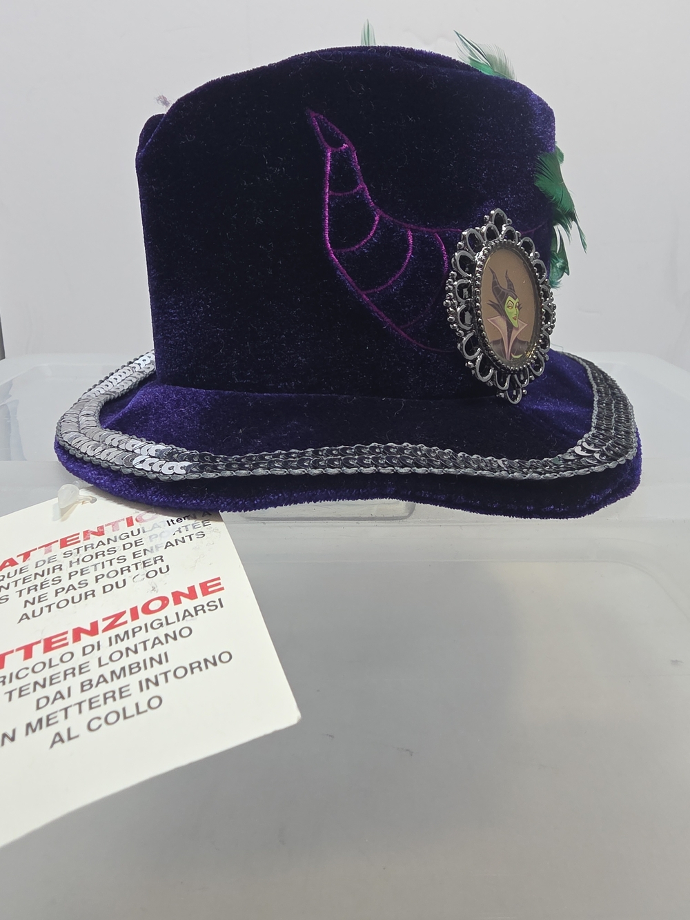 Disney Parks Maleficent Sleeping Beauty Mini Top Hat Adult NWT